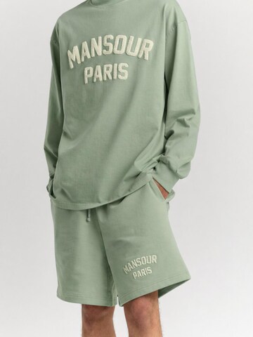 regular Pantaloni sportivi 'Paris College Short Green Milieu' di Mansour in verde