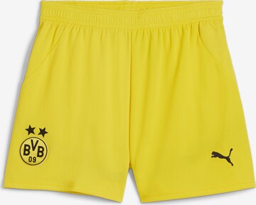 PUMA Regular Workout Pants 'Borussia Dortmund 24/25' in Yellow: front