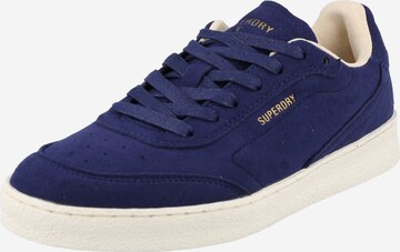 Baskets basses Superdry en bleu : devant