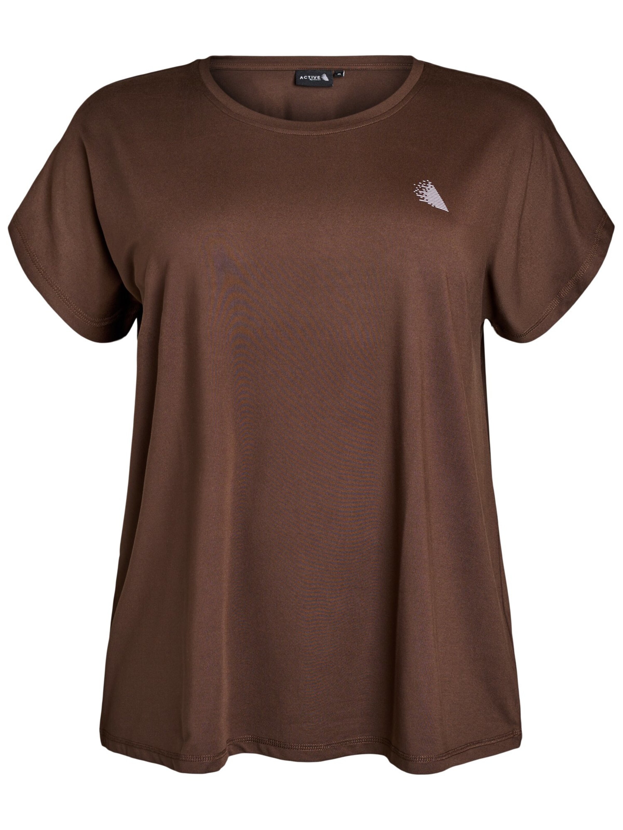 brūns Active by Zizzi T-Krekls 'ABASIC': no priekšpuses