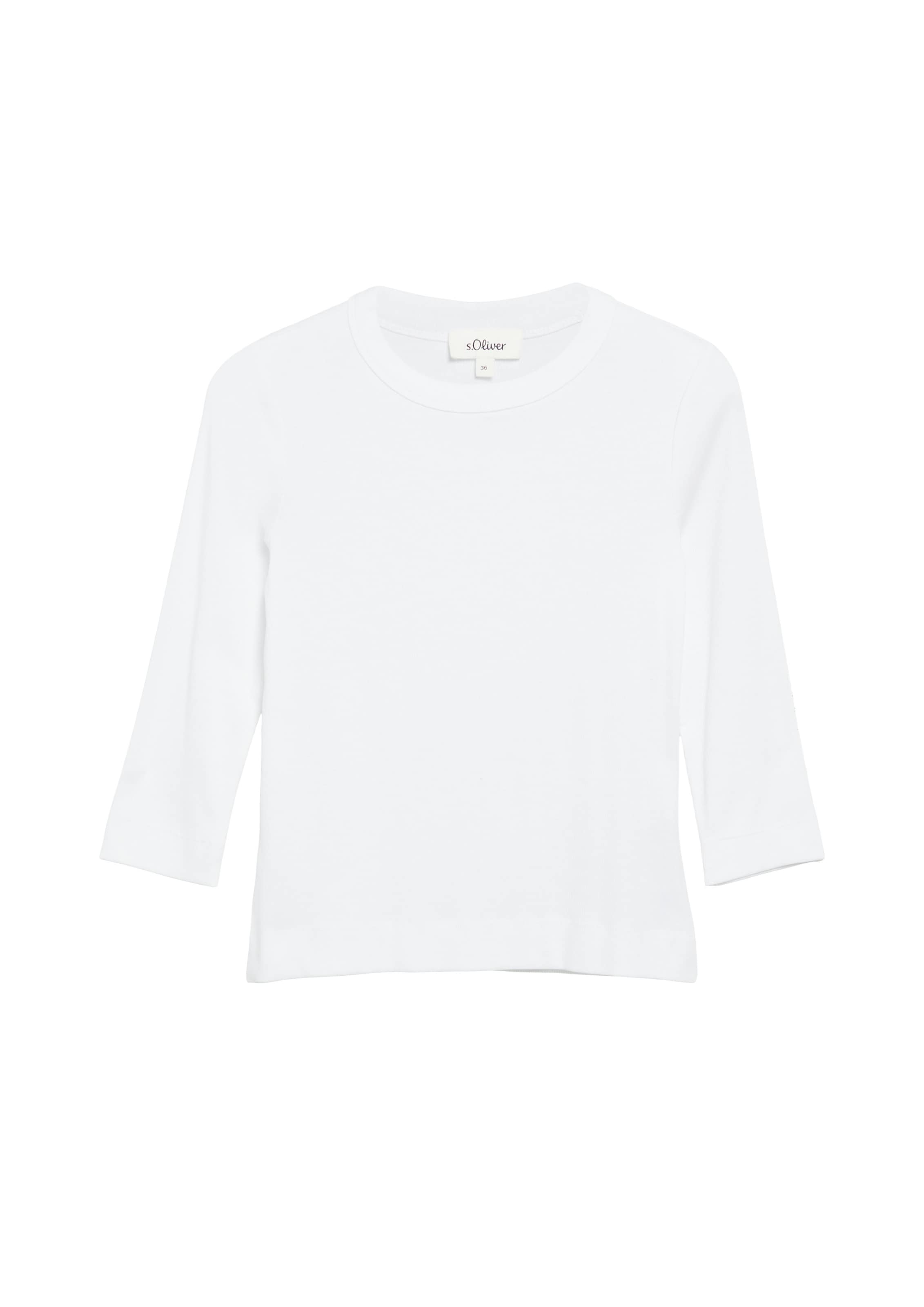 T-shirt s.Oliver en blanc : devant