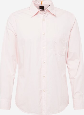 BOSS Button Up Shirt 'Relegant 6' in Pink: front