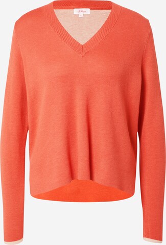 s.Oliver Pullover in Orange: predná strana