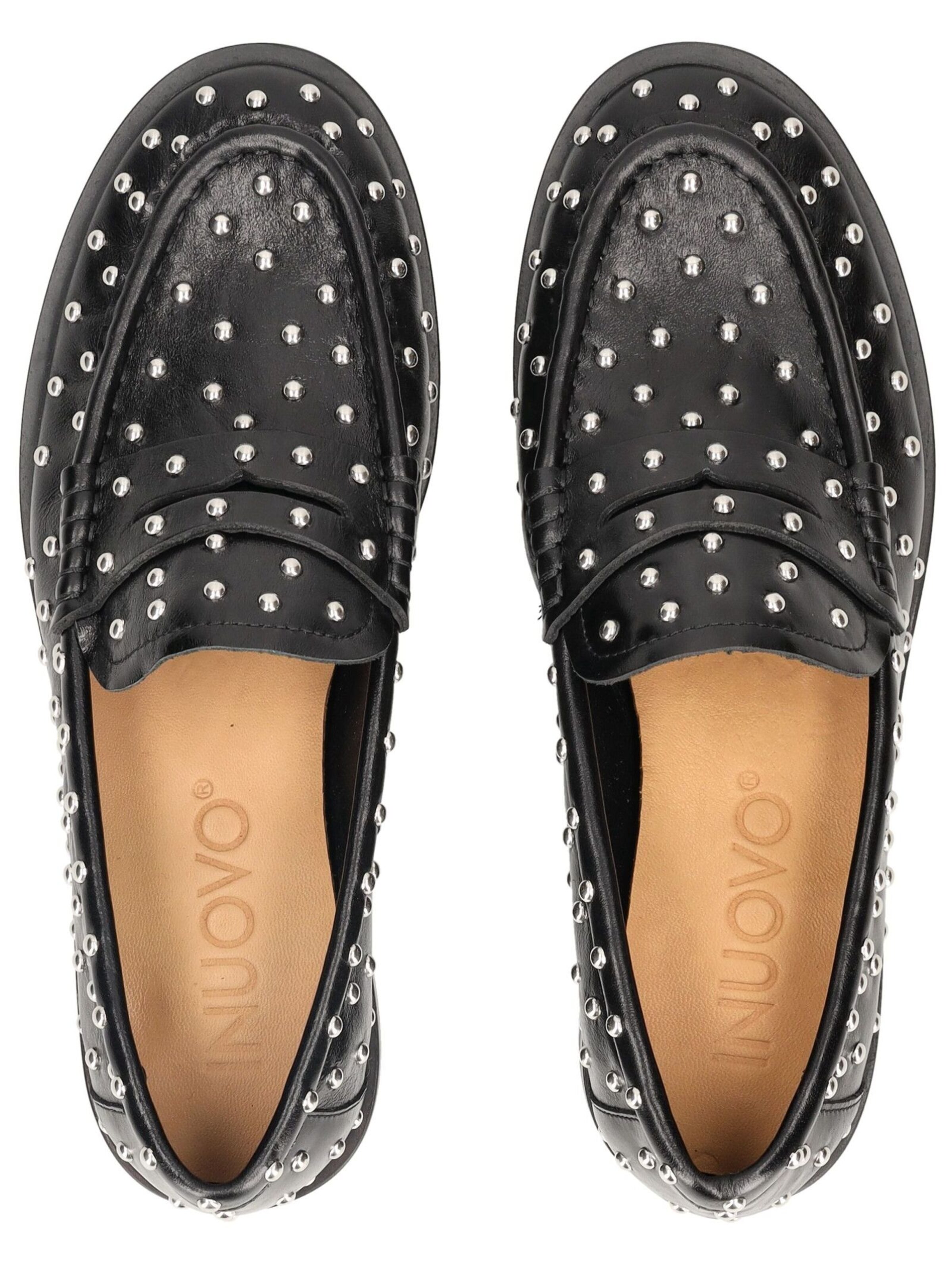 INUOVO Slipper in Schwarz