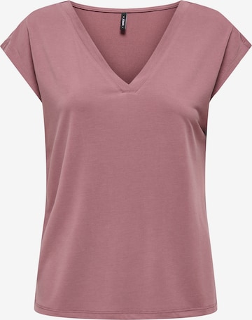 ONLY Тениска 'ONLFREE' в розово: отпред