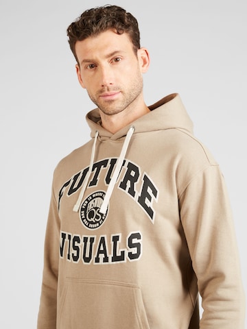 Sweat-shirt QS en beige