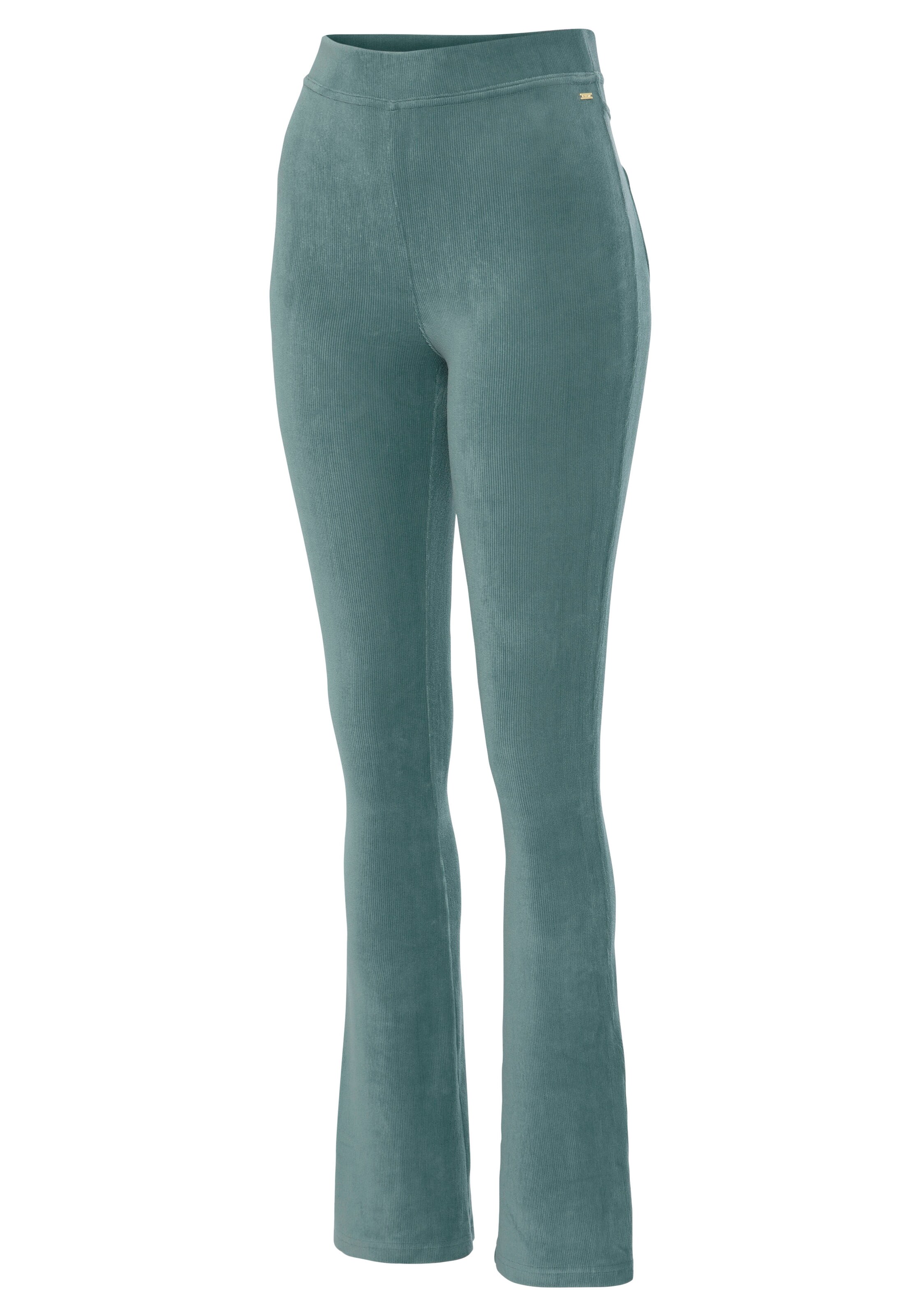 LASCANA Расклешенный Штаны в Зеленый