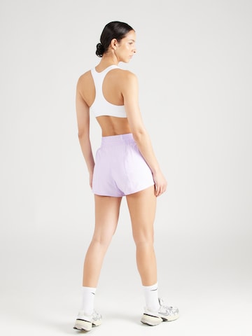 NIKE Regular Workout Pants 'One' in Purple