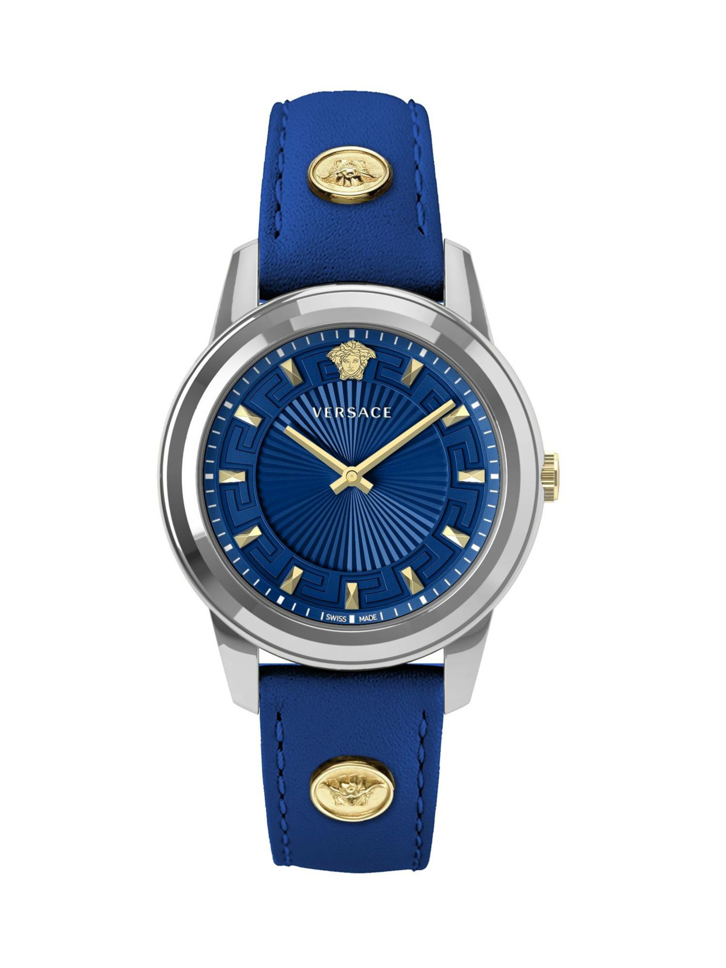 VERSACE Analoog horloge 'Greca' in de kleur Blauw / Goud, Productweergave