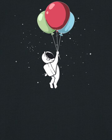 T-Shirt 'Little Balloon Astronaut' Watapparel en noir