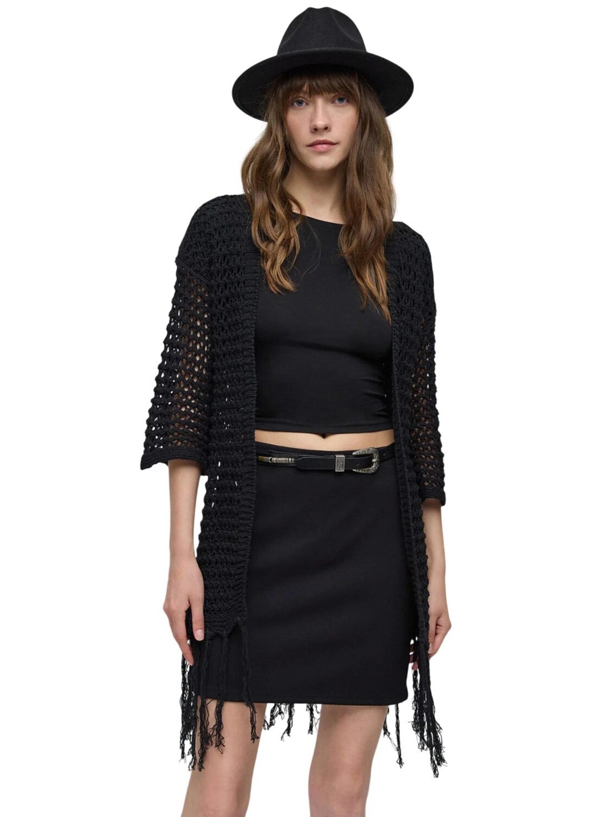 No Matter What Strickjacke‌‌‌‌‌‌‌ in Schwarz: Vorderseite