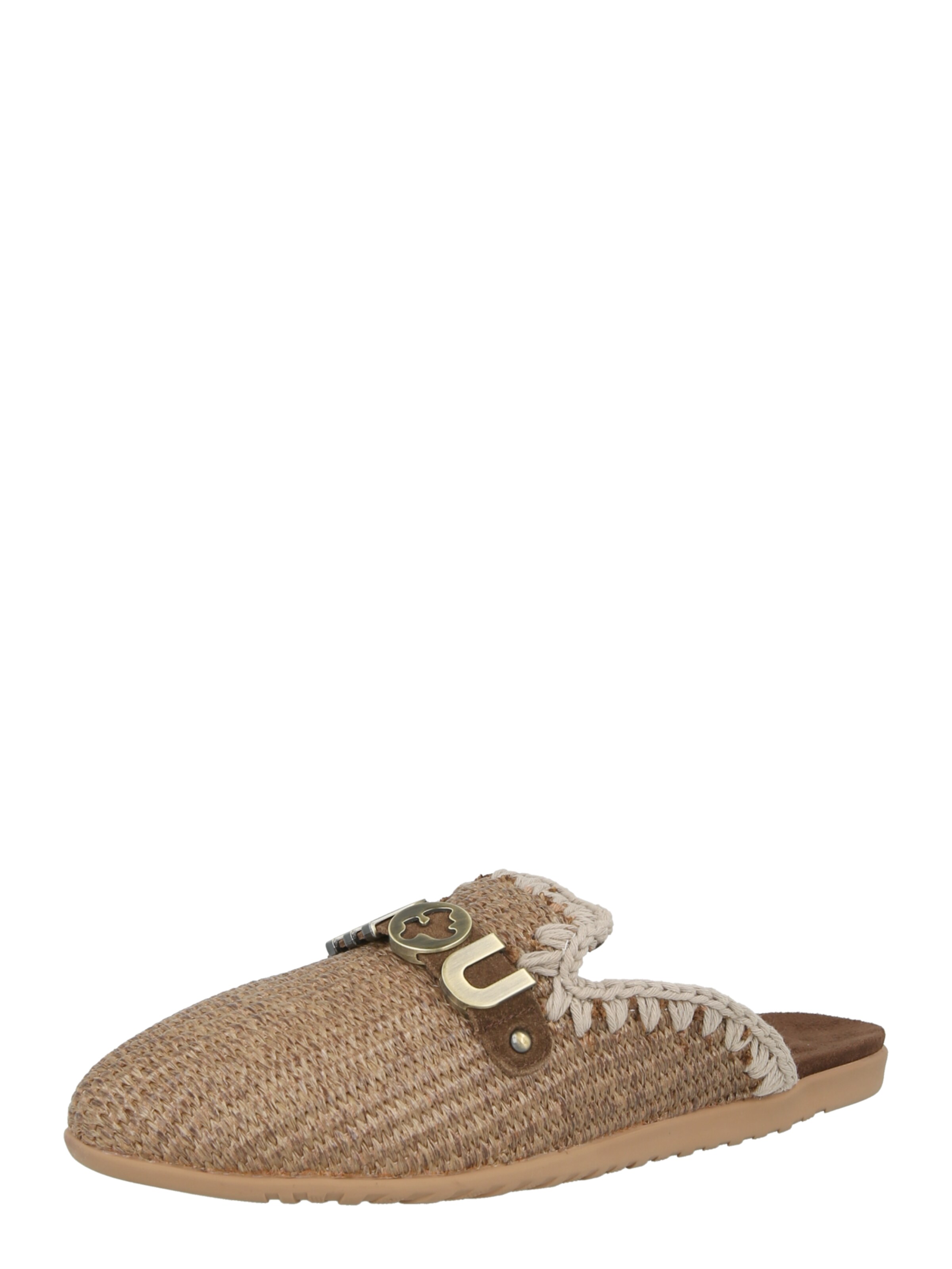 MOU Pantolette in Braun: Vorderseite