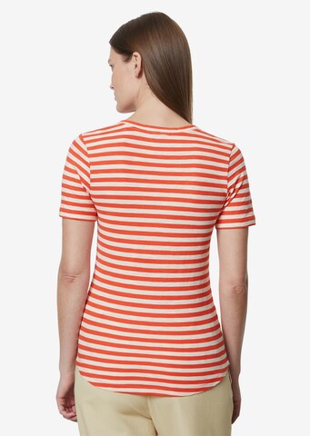 Marc O'Polo Shirt 'aus Organic Cotton Slub Jersey' in Oranje