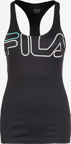 FILA Trainingstop 'Aisha Racer' in Schwarz: predná strana