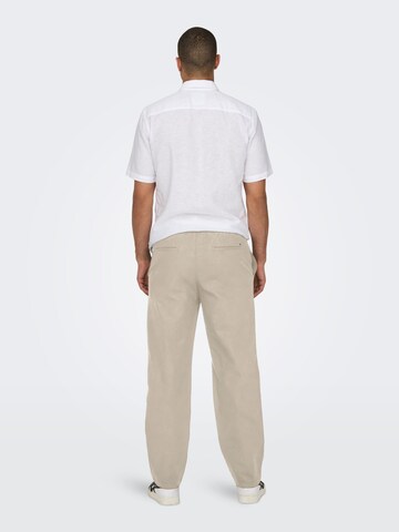 Only & Sons Loose fit Trousers 'Sinus' in Grey