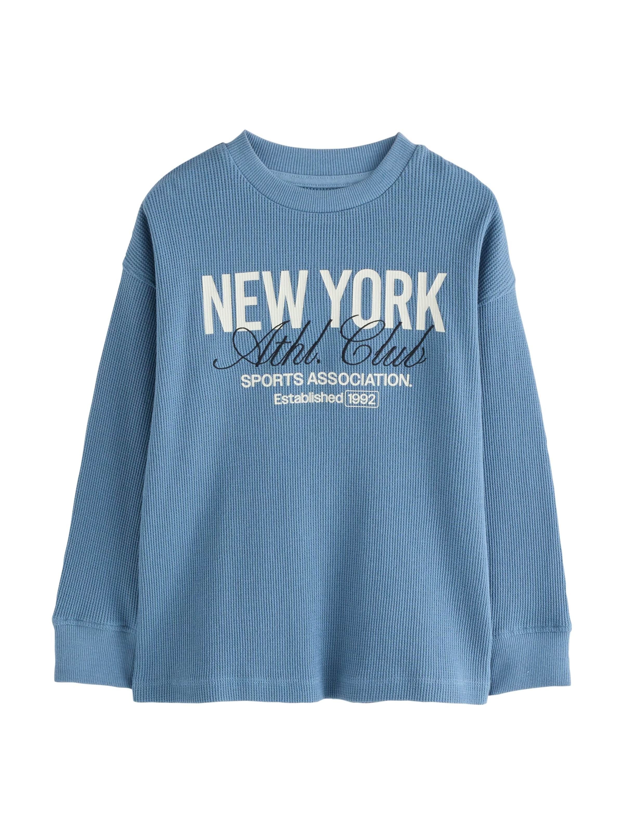 Next - Camiseta en azul: frente