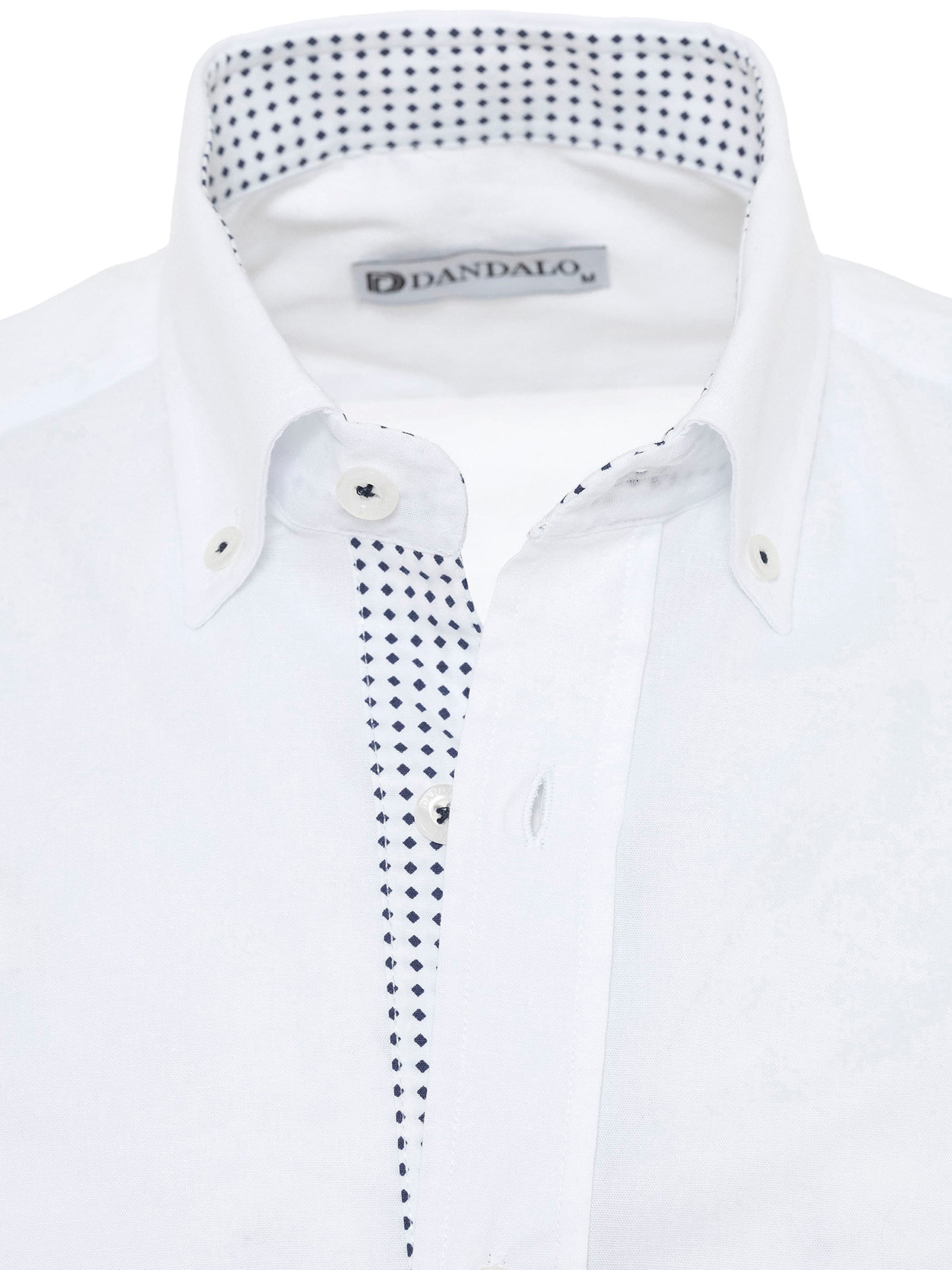 Dandalo Slim fit Button Up Shirt 'Keith' in White