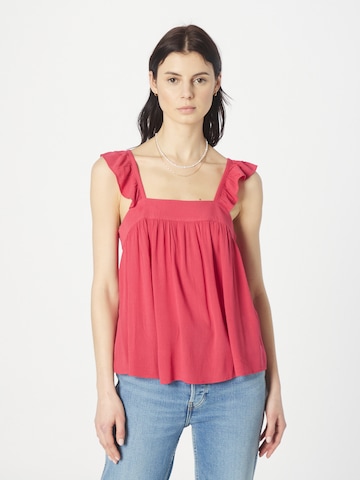 ICHI Blouse 'MARRAKECH' in Rood: voorkant