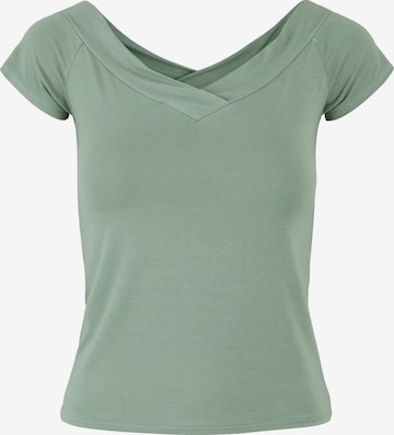 PIECES Shirt in Green: front