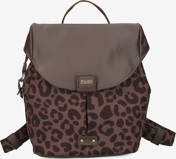 ZWEI Backpack 'OLLI OR8' in Brown: front