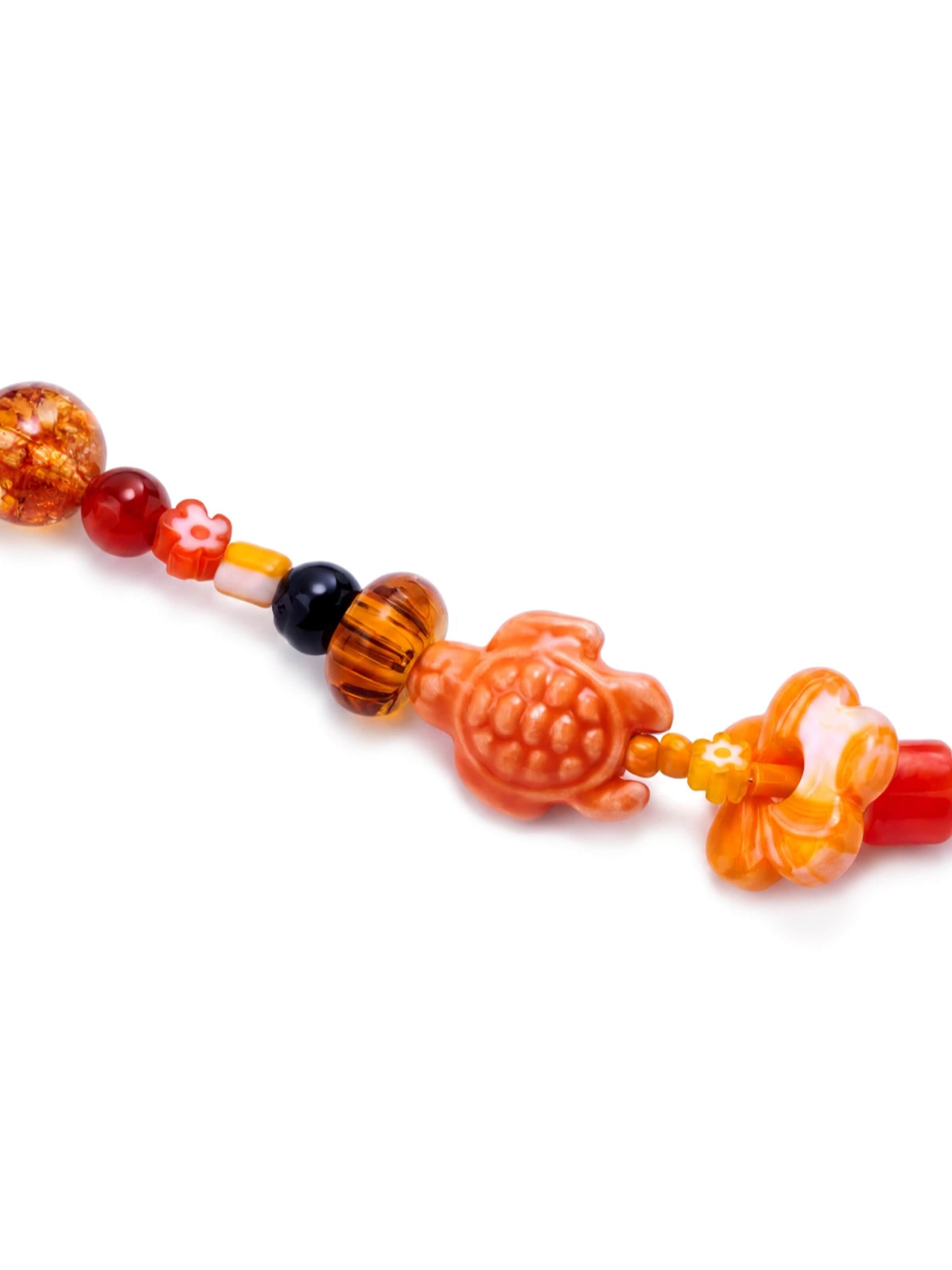 Otsu Kæde 'Pearlmania' i orange