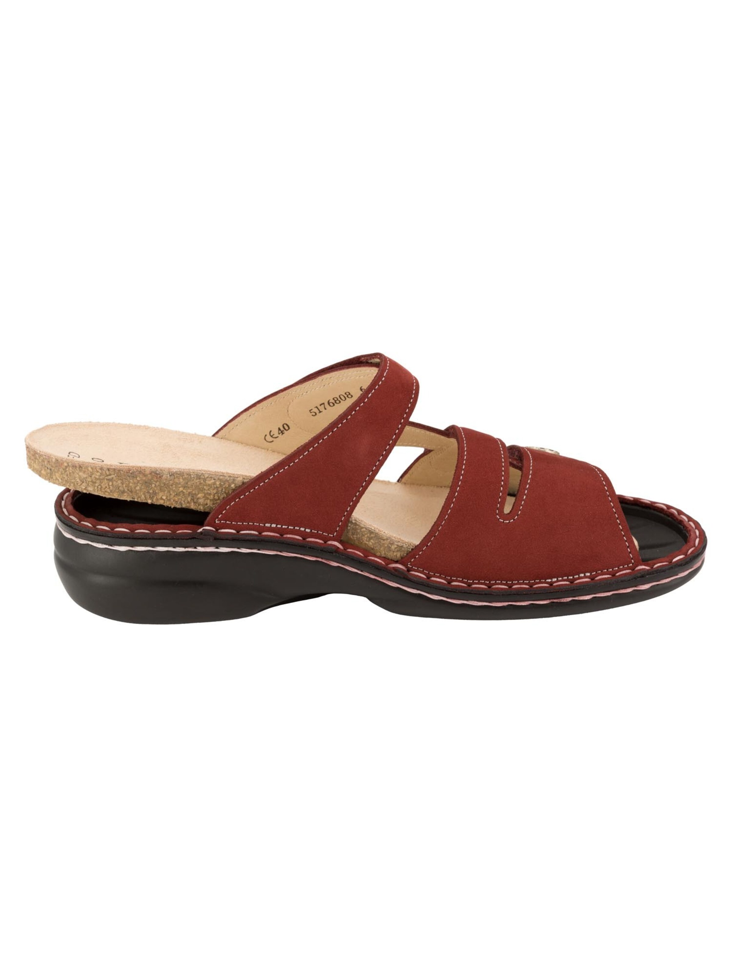 Finn Comfort Mule 'Ventura-S' in Red