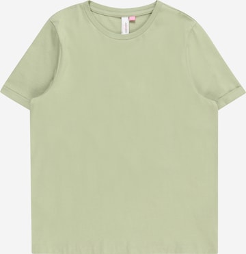 Vero Moda Girl T-shirt 'PAULA' i grön: framsida