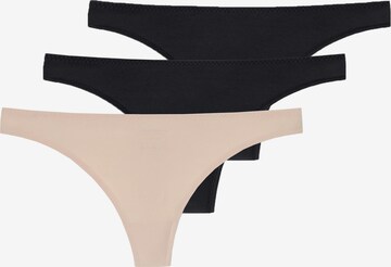 SCHIESSER Thong in Beige: front