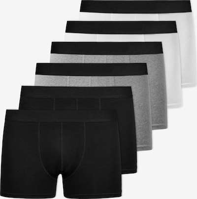 SNOCKS Boxer shorts in mottled grey / Black / White, Item view