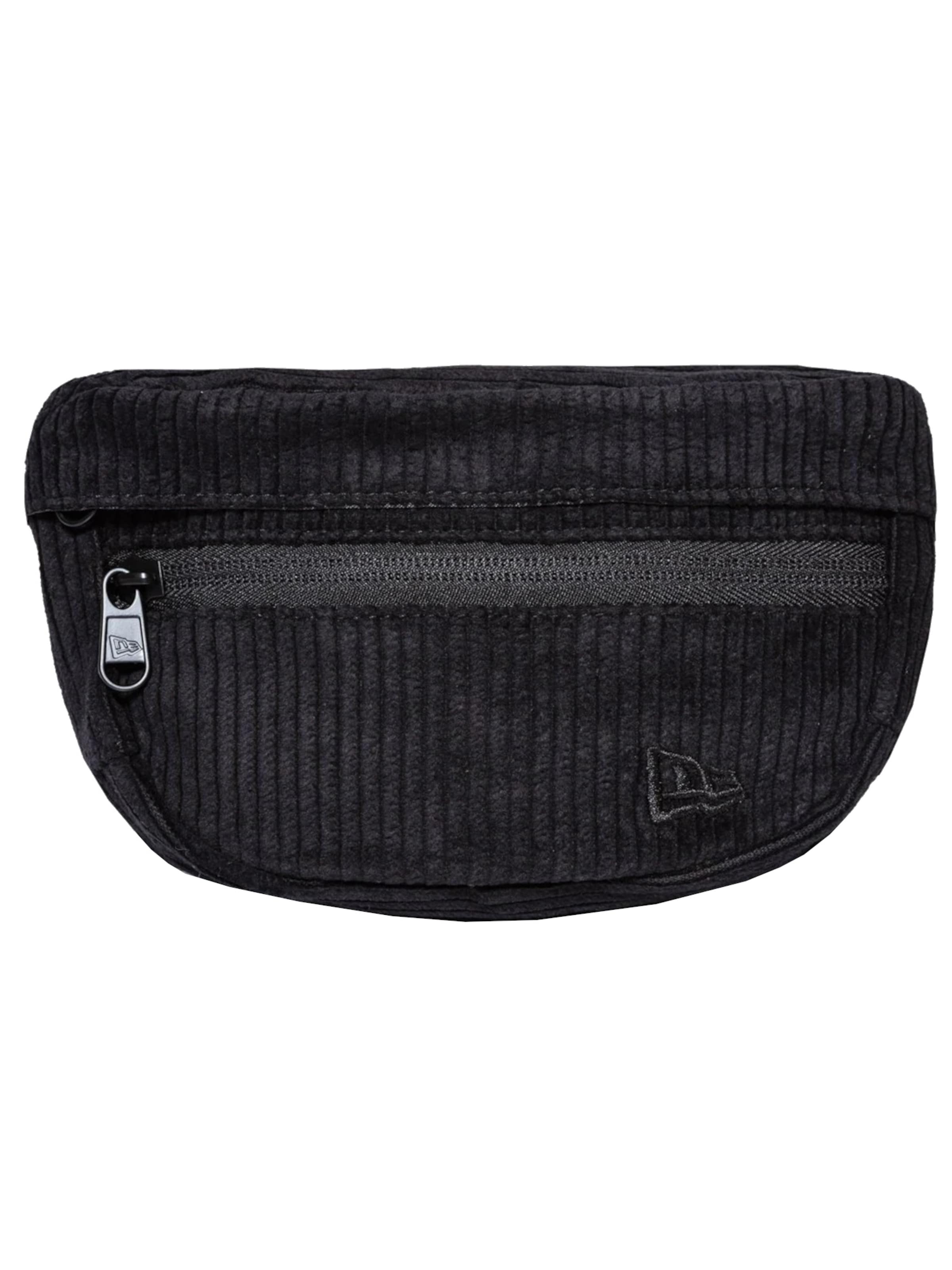 NEW ERA Crossbody Bag 'New Era Corduroy Small Waist Bag' in Black: front