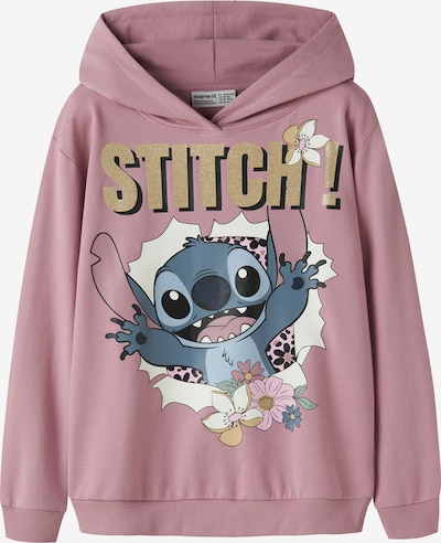NAME IT Collegepaita 'NKFJYNDA STITCH' koossa 122-128 värissä kitti / laivastonsininen / lila / valkoinen, Tuotenäkymä