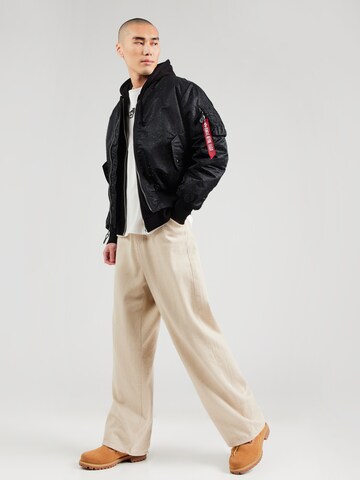 ALPHA INDUSTRIES Prehodna jakna 'MA-1' | črna barva
