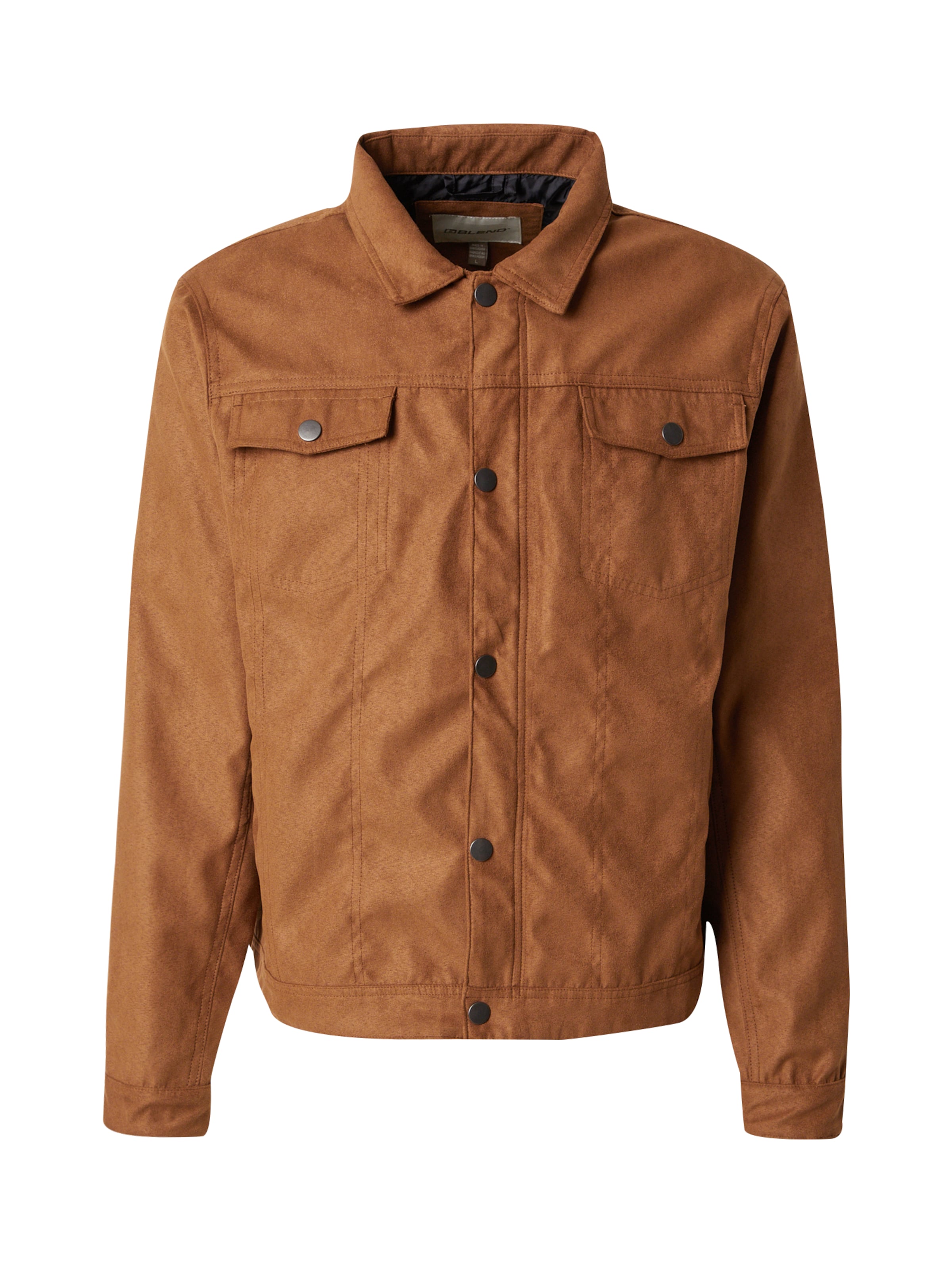 BLEND Tussenjas in Bruin: voorkant