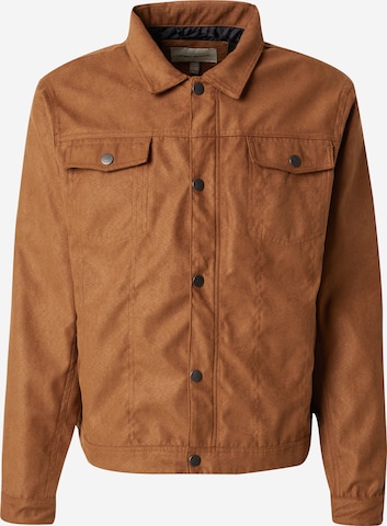 BLEND - Casaco meia-estação em castanho: frente