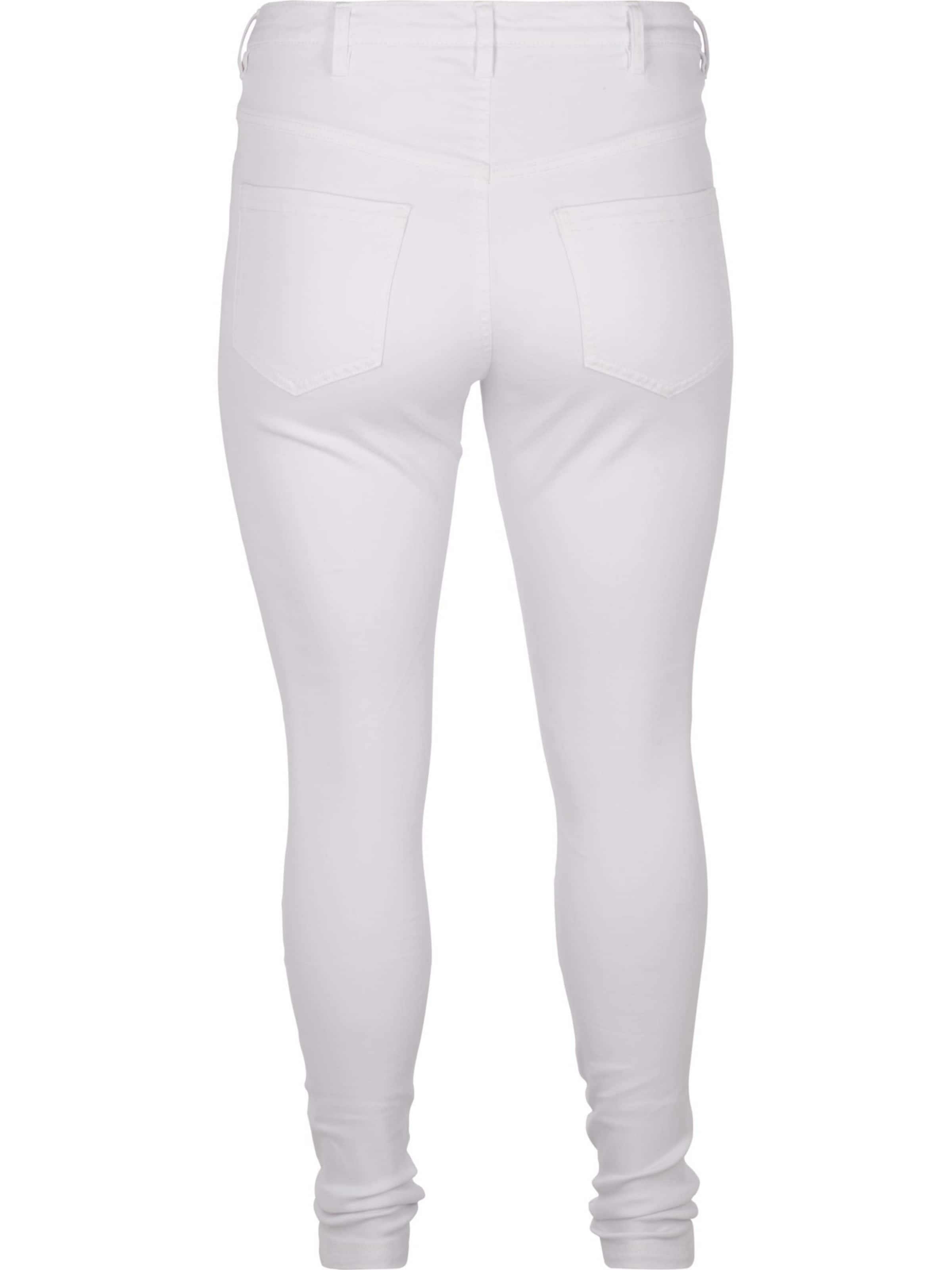 Zizzi Skinny Džíny 'Amy' – bílá