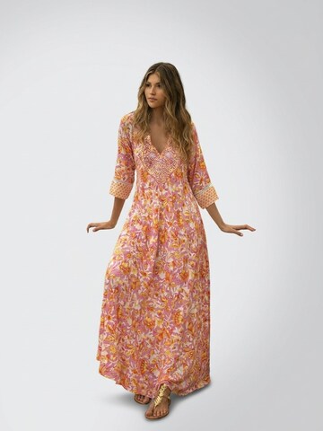 Miss June - Vestido 'Robe Longue Mariana' en azul