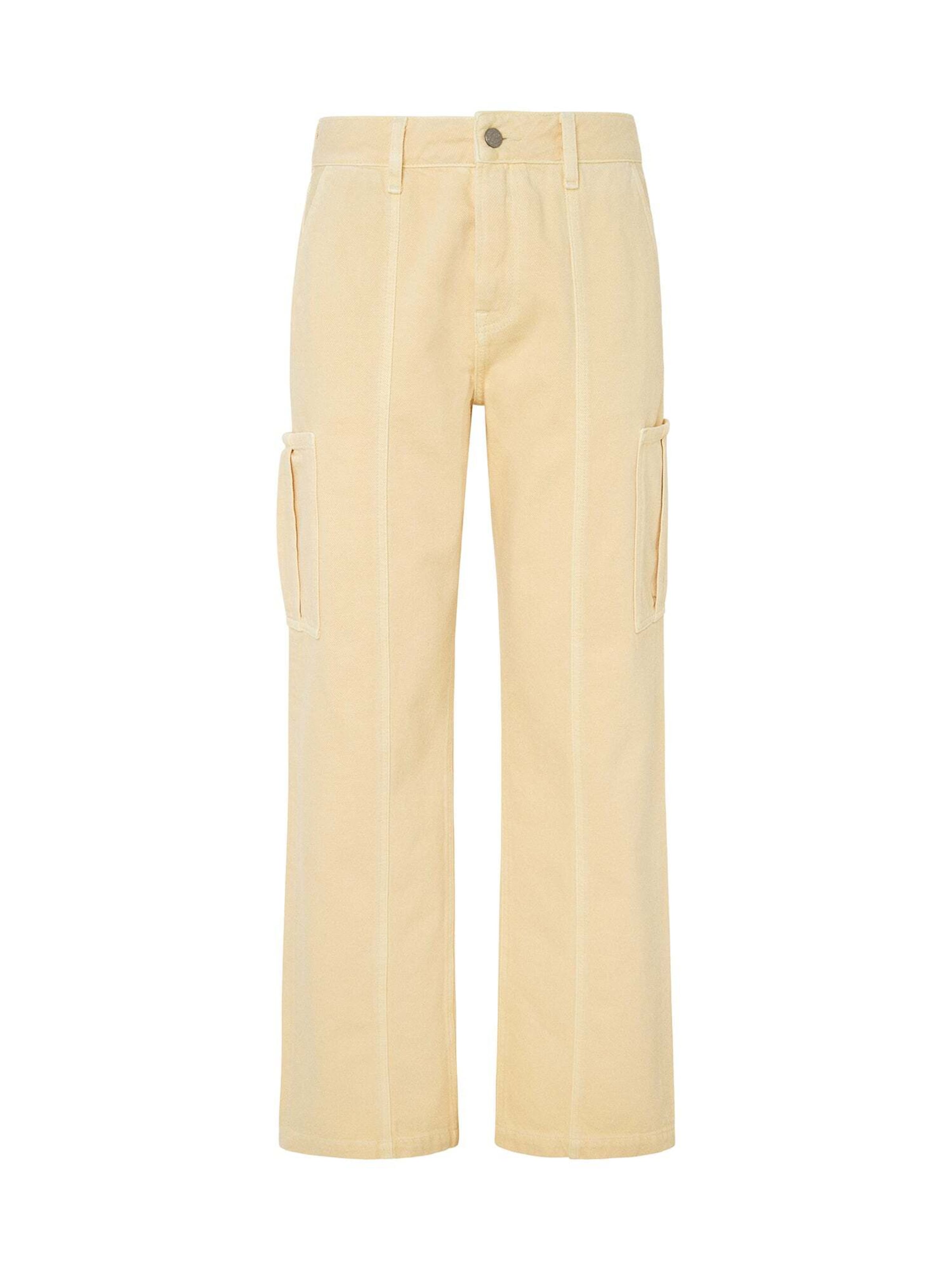 Pepe Jeans Loose fit Pleated Jeans in Yellow: front