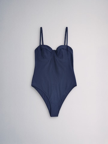 The Set T-shirt Badpak in Blauw