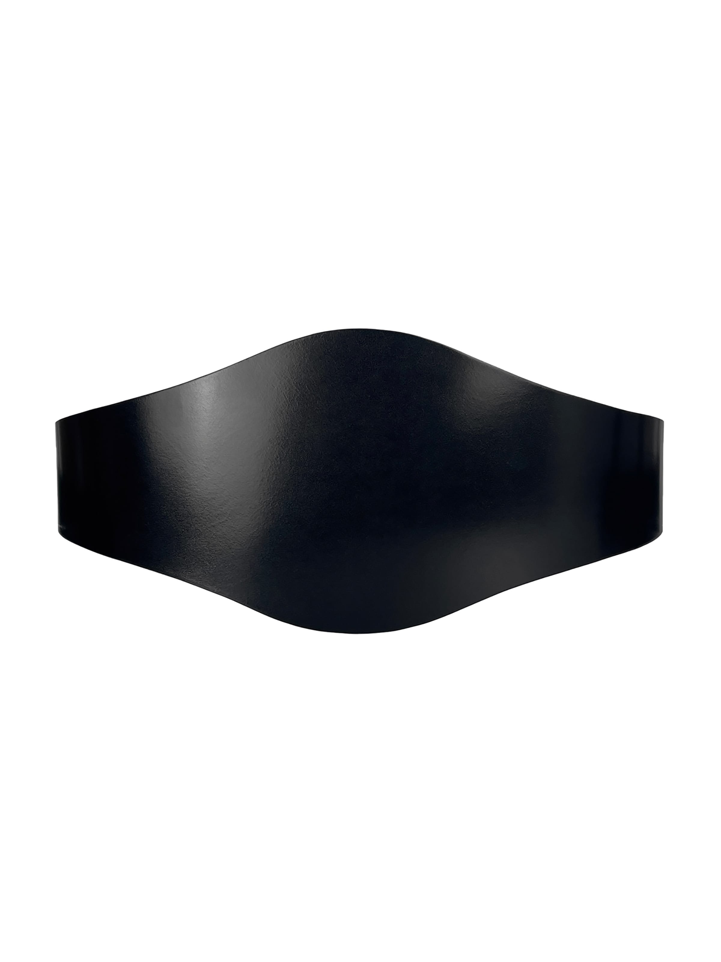 Haute Cuir Belt 'Cleope Wide Belt' in Black: front