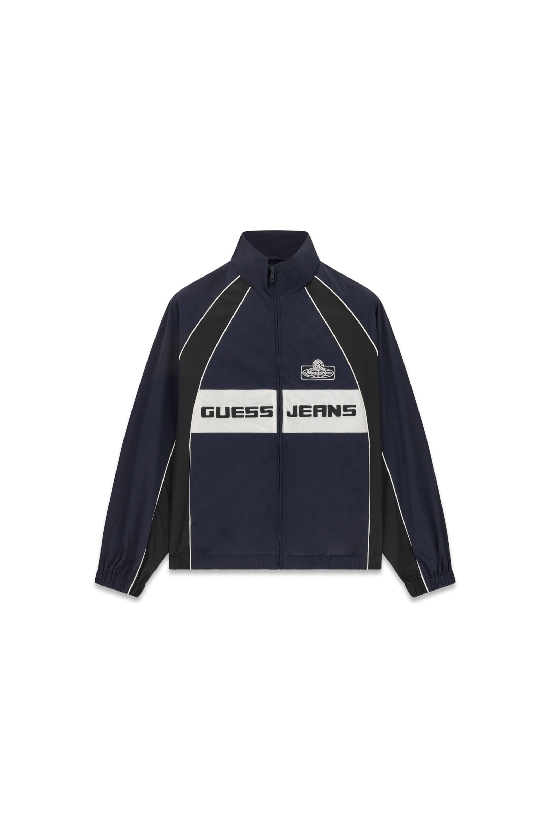 mėlyna GUESS JEANS Demisezoninė striukė: priekis