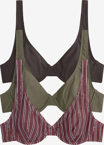 Triangle Hauts de bikini The Set en marron : devant
