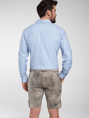 SPIETH & WENSKY Slim fit Klederdracht overhemd 'Frankenau' in Blauw