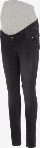 MAMALICIOUS Slim fit Jeans 'Akira' in Black: front