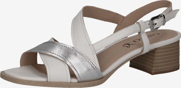 CAPRICE Sandals in White: front