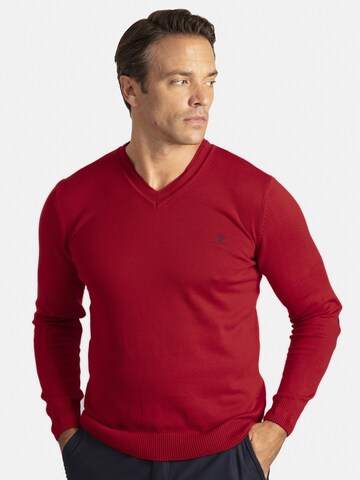 Pullover 'Los Angeles' di Sir Raymond Tailor in rosso