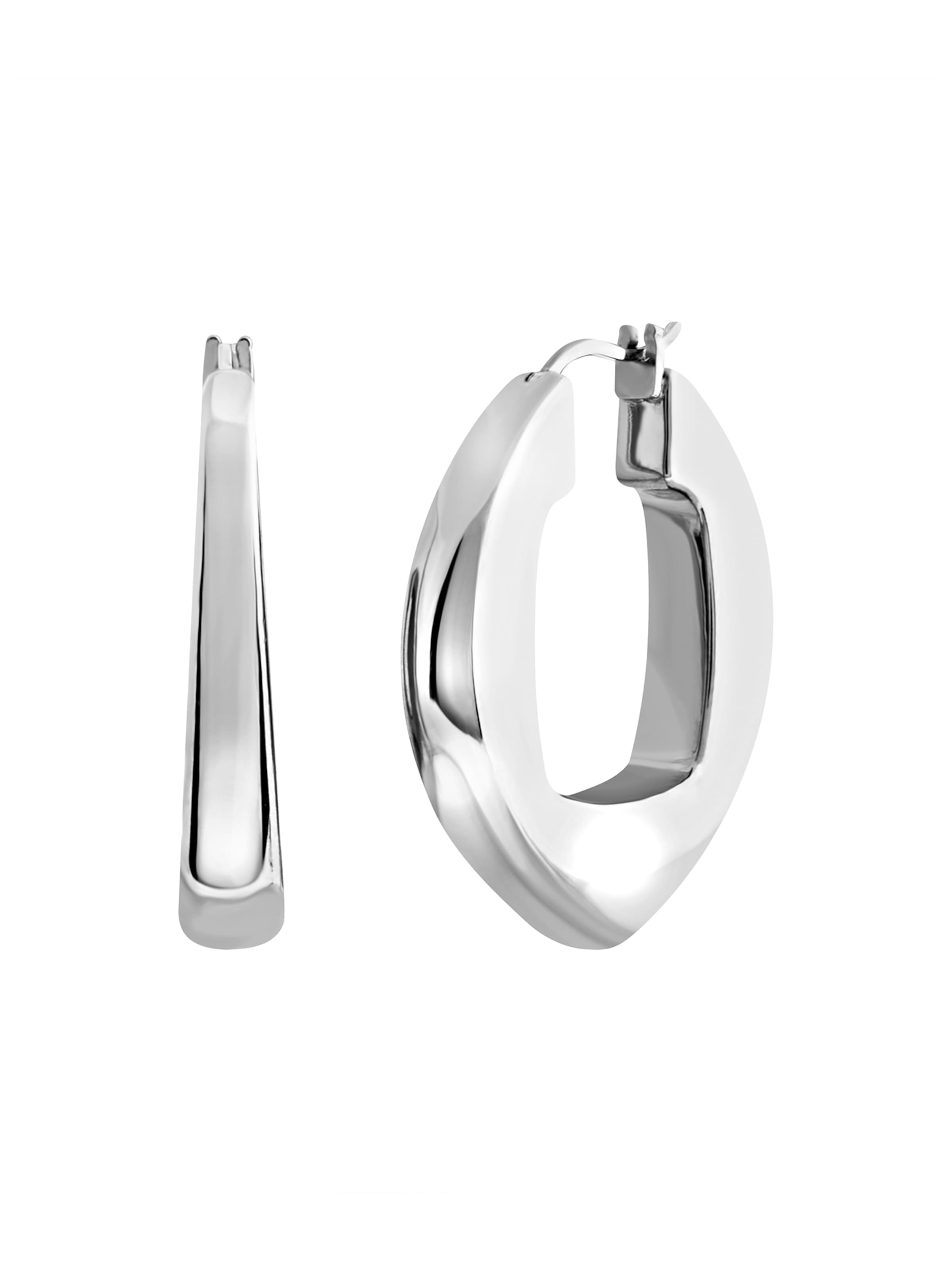 Breil Oorbellen 'TETRA ' in Zilver: voorkant