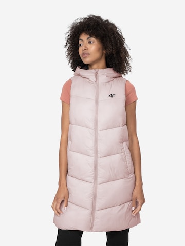 Gilet de sport 4F en rose : devant