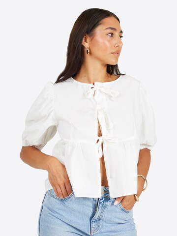 BRAVE SOUL Blouse in Wit: voorkant