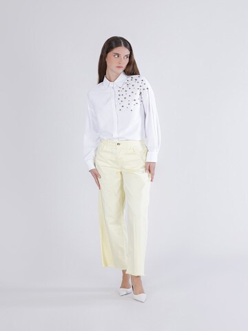 Wide leg Jeans di CAFè NOIR in giallo