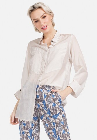 HELMIDGE Blouse in Beige: voorkant